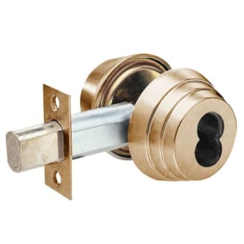 Image for Arrow E Series Grade 2 Single Cylinder Deadbolt, Less Core, Satin Bronze from HD Supply