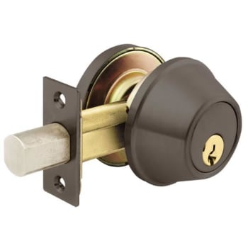 Image for Arrow D Series Grade 1 Single Cylinder Deadbolt, A Keyway, Oil Rubbed Bronze from HD Supply