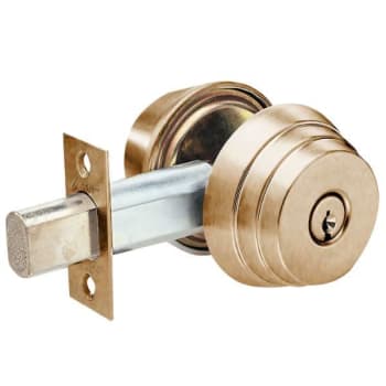 Image for Arrow E Series Grade 2 Single Cylinder Deadbolt, A Keyway, Satin Bronze from HD Supply