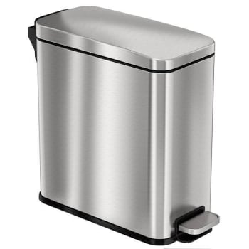 Image for Hls Commercial 3 Gallon Stainless Steel Soft Step Trash Can W/ Plastic Liner from HD Supply