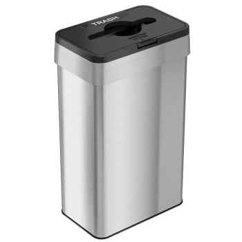 Image for Hls Commercial 21 Gallon Closing Lid Trash Can (Stainless Steel) from HD Supply