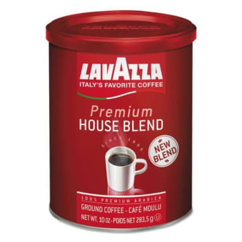 Lavazza Premium House Blend Ground Coffee, Medium Roast, 10 Oz Can