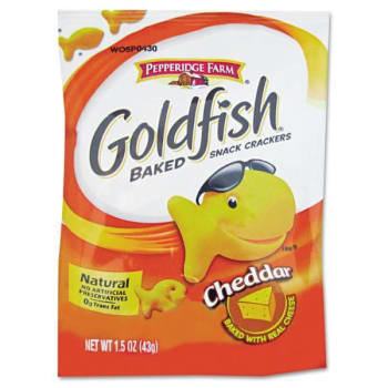 Image for Pepperidge Farm Goldfish Crackers Cheddar single-Serve 1.5 oz Bag, Case Of 72 from HD Supply