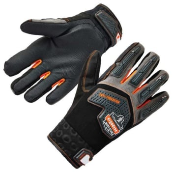 Ergodyne® Proflex® Anti-Vibration Gloves + Dir Protection, Black, Small