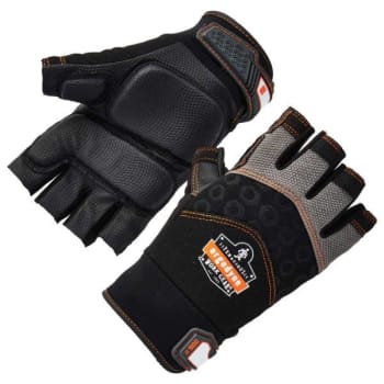 Image for Ergodyne® Proflex® 900 Half-Finger Impact Gloves, Black, Large from HD Supply