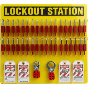 Image for Brady 36-Lock Board Kit With 36 Aluminum Padlocks from HD Supply