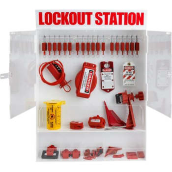 Image for Brady Extra Large Enclosed Lockable Lockout Station Kit-18 Padlocks And 25 Tags from HD Supply