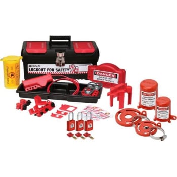 Image for Brady Personal Valve And Electrical Lockout Toolbox Kit With 3 Nylon Padlocks from HD Supply