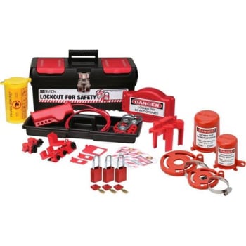 Image for Brady Personal Valve And Electrical Lockout Toolbox Kit With Aluminum 3 Padlocks from HD Supply