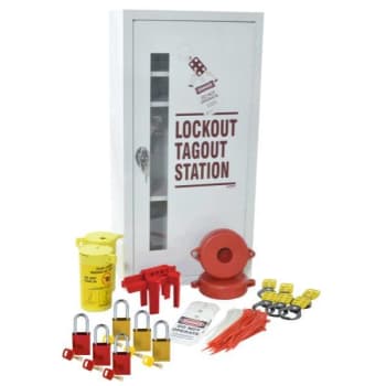 Image for Brady Starter Lockout Tagout Aluminum Cabinet Kit With 6 Padlocks from HD Supply