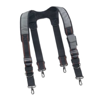 Ergodyne® Arsenal® 5560 Padded Tool Belt Suspenders, Gray