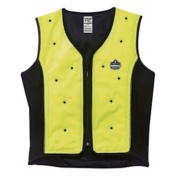 Image for Ergodyne® Chill-Its® 6685 Premium Dry Evaporative Cooling Vest, Lime, Large from HD Supply