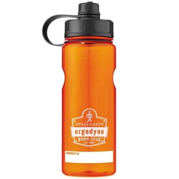 Ergodyne® Chill-Its® 5151 BPA-Free Water Bottle - 34Oz/1000ml, Orange, 1 Liter