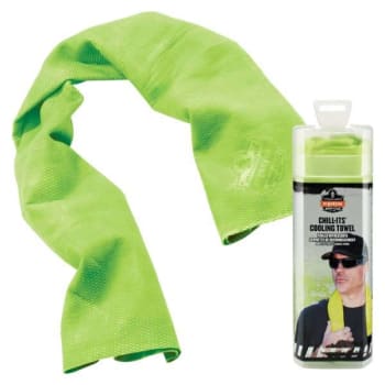 Image for Ergodyne® Chill-Its® 6602 Evaporative Cooling Towel, Hi-Vis Lime from HD Supply