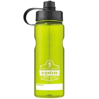 Ergodyne® Chill-Its® 5151 BPA-Free Water Bottle - 34Oz/1000ml, Lime, 1 Liter