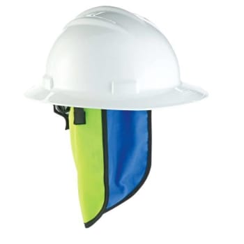 Image for Ergodyne® Chill-Its® 6670CT Evap. Hard Hat Neck Shade With CT, Lime from HD Supply