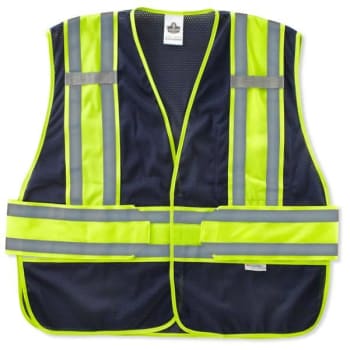 Image for Ergodyne® GloWear® 8240HL-NC Non-Certified Two-Tone Expandable Vest, Navy, Medium/Large from HD Supply