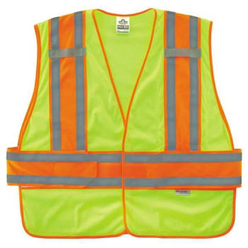 Image for Ergodyne® GloWear® 8240HL Type R Class 2 Two-Tone Expandable Vest, Lime, XL/2XL from HD Supply