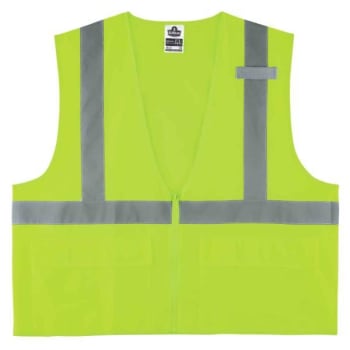 Ergodyne® GloWear® 8225Z Type R Class 2 Standard Solid Vest, Lime, L/XL