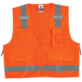 Image for Ergodyne® GloWear® 8250Z Type R Class 2 Surveyors Vest, Orange, Small/Medium from HD Supply