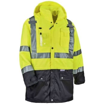 Image for Ergodyne® GloWear® 8386 Type R Class 3 Outer Shell Jacket, Lime, 2XL from HD Supply
