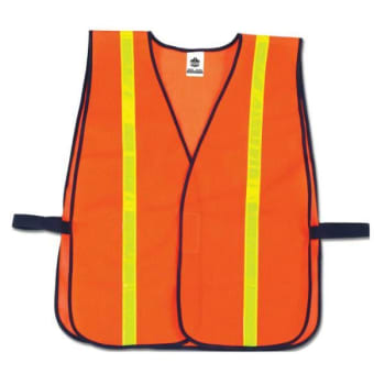 Image for Ergodyne® GloWear® 8040HL Non-Certified Hi-Gloss Vest, Orange from HD Supply