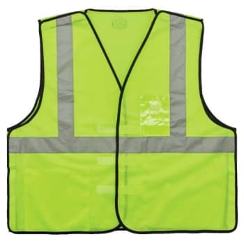 Ergodyne® GloWear® Type R Class 2 Breakaway Mesh Vest With Id Badge Holder, Lime, S/M