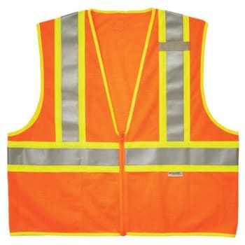 Image for Ergodyne® GloWear® 8230Z Type R Class 2 Two-Tone Vest, Orange, 2XL/3XL from HD Supply