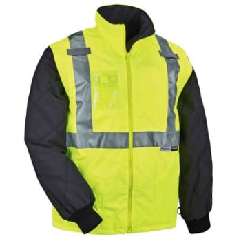 Ergodyne® GloWear® 8287 Type R Class 2 Convertible Thermal Jacket, Lime, 2XL