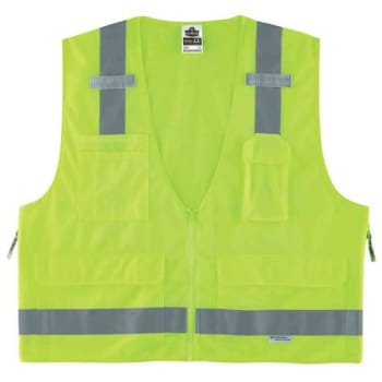 Image for Ergodyne® GloWear® 8250Z Type R Class 2 Surveyors Vest, Lime, L/XL from HD Supply