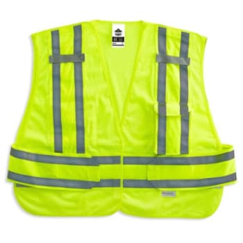 Ergodyne® Glowear® 8244psv Type P Class 2 Expandable Public Safety Vest, Lime, M/l