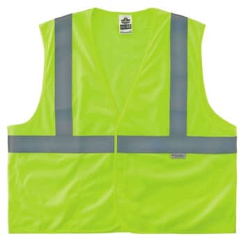 Ergodyne® GloWear® 8255HL Type R Class 2 Treated Poly Vest, Lime, 2XL/3XL