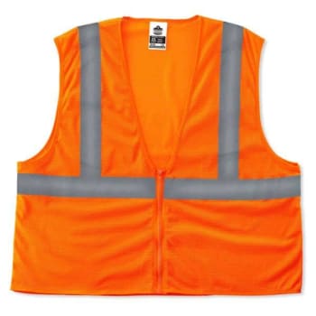 Ergodyne® GloWear® 8205Z Type R Class 2 Super Econo Mesh Vest, Orange, L/XL