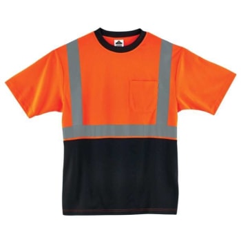 Image for Ergodyne® GloWear® 8289BK Type R Class 2 Black Front T-Shirt, Orange, XL from HD Supply