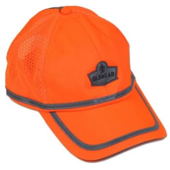 Ergodyne® GloWear® 8930 Hi-Vis Baseball Cap, Orange