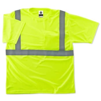 Ergodyne® Glowear® 8289 Type R Class 2 T-Shirt, Lime, L