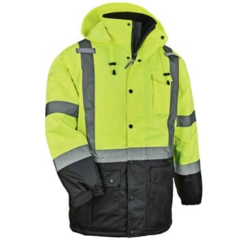 Image for Ergodyne® GloWear® 8384 Type R Class 3 Thermal Parka, Lime, 3XL from HD Supply