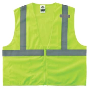 Ergodyne® GloWear® 8210Z Type R Class 2 Economy Mesh Vest, Lime, 2XL/3XL