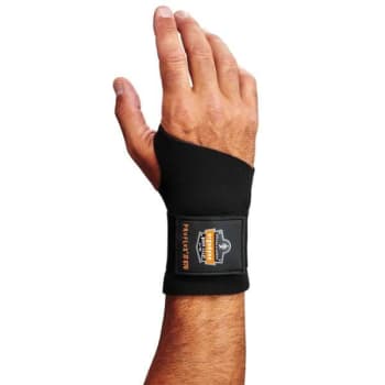 Ergodyne® ProFlex® 670 Ambidextrous Single Strap Wrist Support, Black, S