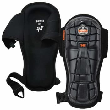Image for Ergodyne® ProFlex® 342 Extra Long Cap Injected Gel Knee Pads, Black from HD Supply
