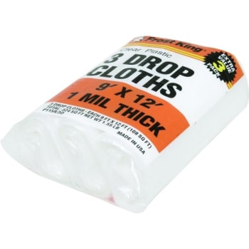 9 X 12 1 Mil Frost King Plastic Drop Cloth 3 Pk Hd Supply