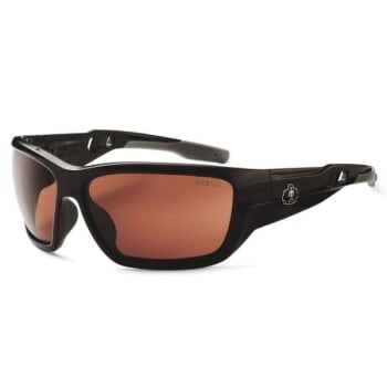 Image for Ergodyne® Skullerz® Baldr Safety Glasses/Sunglasses, Black, Copper Lens from HD Supply