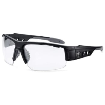 Image for Ergodyne® Skullerz® Dagr Safety Glasses/Sunglasses, Matte Black, Anti-Fog Clear Lens from HD Supply