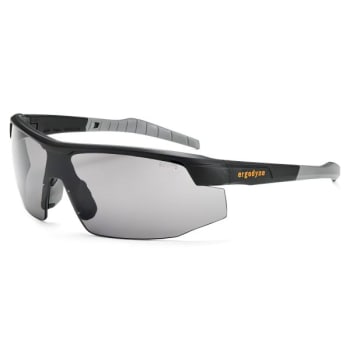 Ergodyne® Skullerz Skull Safety Glasses/Sunglasses, Matte Black, Smoke Lens