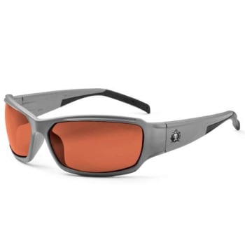Image for Ergodyne® Skullerz® Thor Safety Glasses/Sunglasses, Matte Gray, Polarized Copper Lens from HD Supply