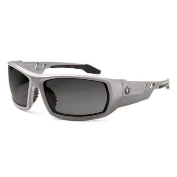 Image for Ergodyne® Skullerz® Odin Safety Glasses/Sunglasses, Matte Gray, Anti-Fog Smoke Lens from HD Supply