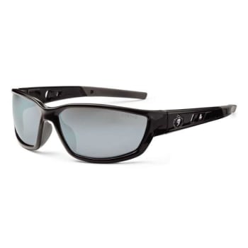 Image for Ergodyne® Skullerz® Kvasir Safety Glasses/Sunglasses, Black, Silver Mirror Lens from HD Supply