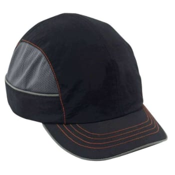 Ergodyne® Skullerz® 8950XL Bump Cap, Black, Short Brim
