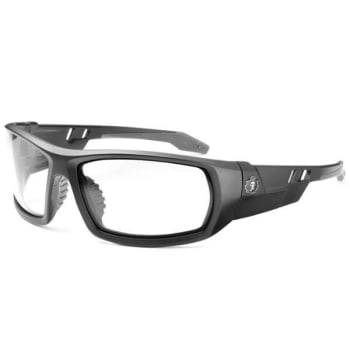 Ergodyne® Skullerz Skull Safety Glasses/Sunglasses, Matte Black, Anti-Fog Clear Lens