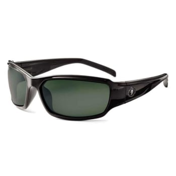 Ergodyne® Skullerz® Thor Safety Glasses/Sunglasses, Black, Polarized G15 Lens